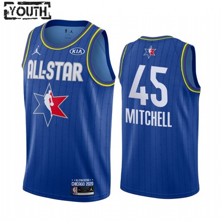 Maglia NBA Utah Jazz Donovan Mitchell 45 2020 All-Star Jordan Brand Blu Swingman - Bambino